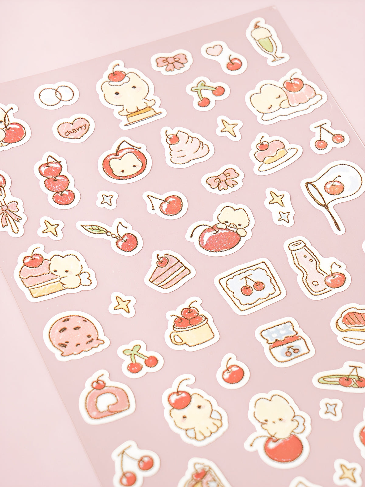 250 Stickers autocollants Fruits & Chat